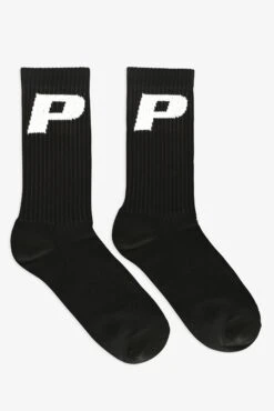 Pegador P Logo Socks Black White (Single Pack)