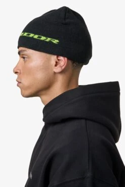 Pegador Alden Short Beanie Black Flash Green -Pegador Sale Store 24053 PEGADOR BlackWeek Drop 1176 1