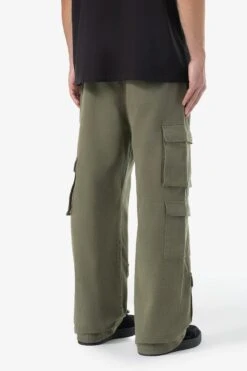 Garnet Wide Cargo Pants Faded Olive -Pegador Sale Store 24055 PEGADOR Q4 Drop 1663