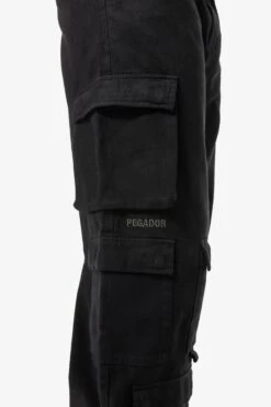 Garnet Wide Cargo Pants Black 13 Garnet Wide Cargo Pants Black -Pegador Sale Store 24055 PEGADOR Q4 Drop 1931