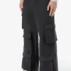 Garnet Wide Cargo Pants Black