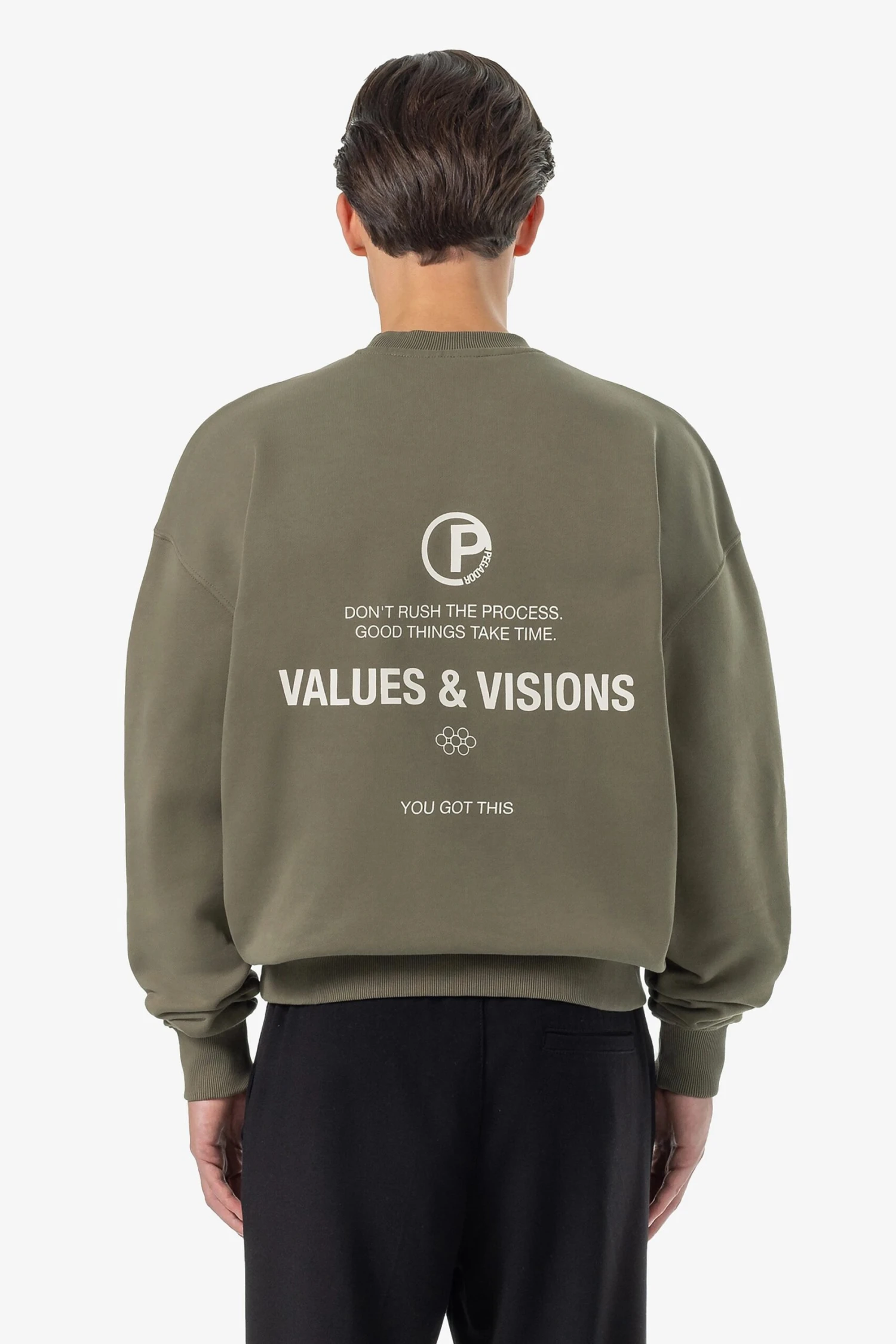 Clinton Oversized Sweater Washed Faded Olive 1 Clinton Oversized Sweater Washed Faded Olive