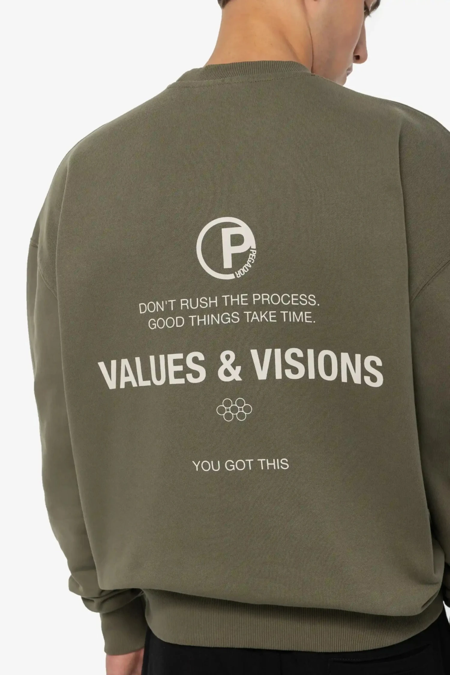 Clinton Oversized Sweater Washed Faded Olive 5 Clinton Oversized Sweater Washed Faded Olive - Image 5