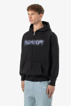 Anclar Oversized Raglan Sweat Jacket Washed Black -Pegador Sale Store 24055 PEGADOR Q4 Drop 2210