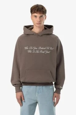 Bellair Oversized Raglan Hoodie Washed Dust Brown