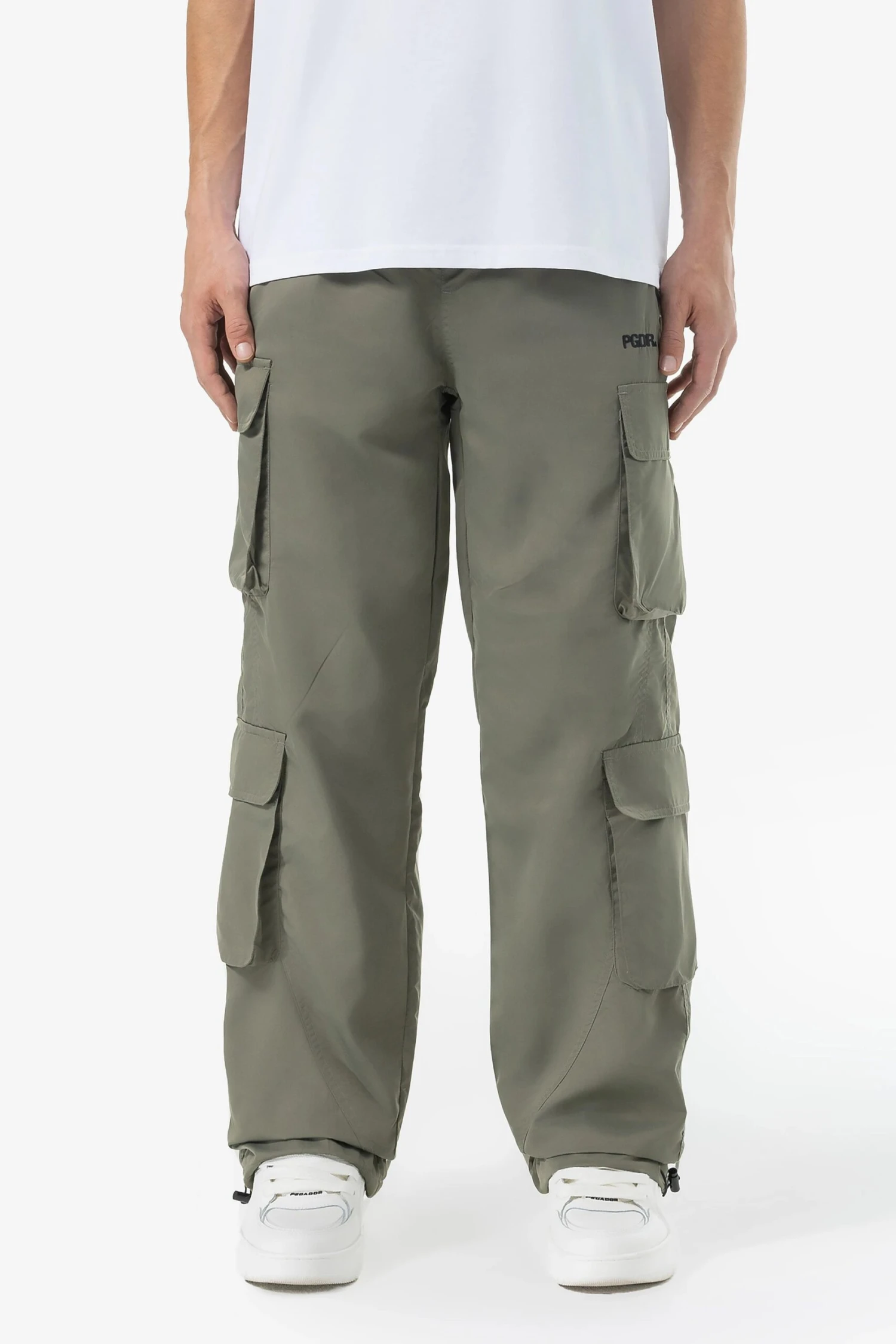 Belmont Wide Tech Cargo Pants Faded Olive 3 Belmont Wide Tech Cargo Pants Faded Olive - Image 3