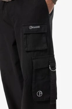 Strath Cargo Parachute Pants Black 10 Strath Cargo Parachute Pants Black -Pegador Sale Store 24055 PEGADOR Q4 Drop 2371