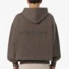 Colne Logo Oversized Sweat Jacket Washed Dust Brown -Pegador Sale Store 24055 PEGADOR Q4 Drop 2435