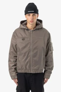 Bensley Bomber Jacket Dust Brown
