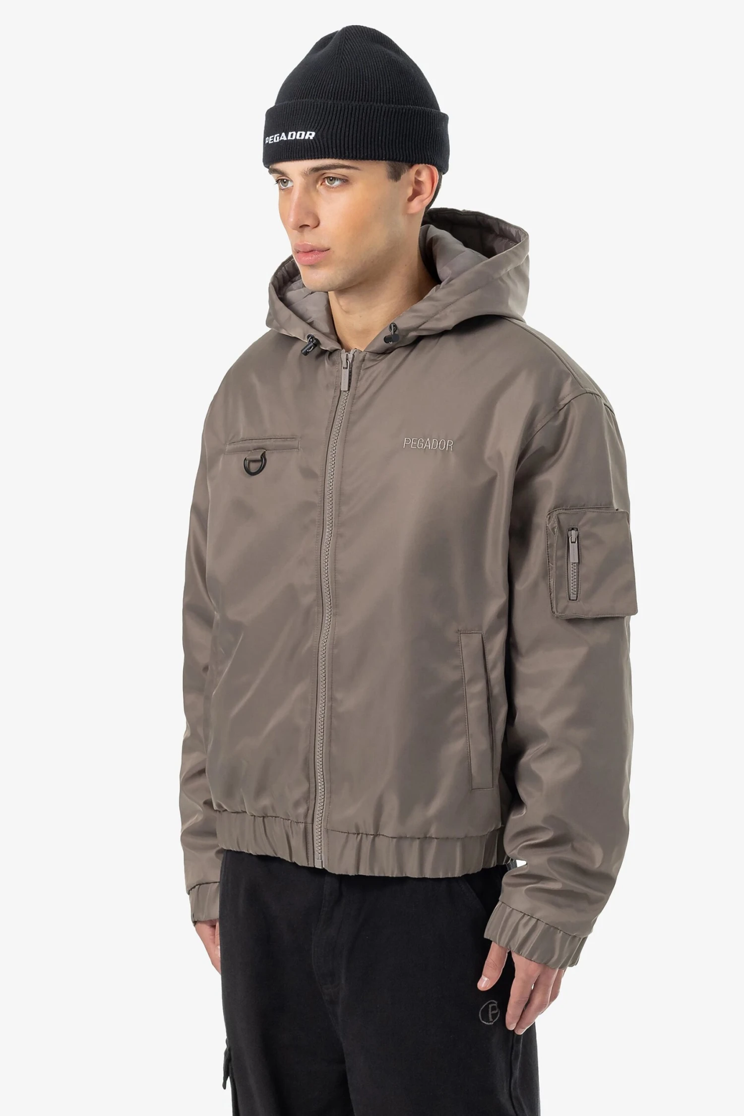 Bensley Bomber Jacket Dust Brown 3 Bensley Bomber Jacket Dust Brown - Image 3