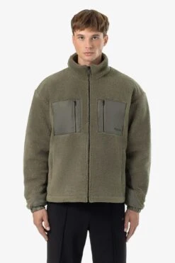 Archer Teddy Jacket Faded Olive