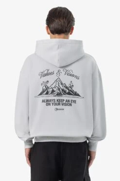Hyde Oversized Hoodie Washed Clear Grey