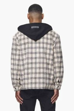 Fontana Hooded Hairy Zip Flannel Jacket Cream Orange -Pegador Sale Store 2 PGDR BLACKFRIDAY 2023 MENS19165