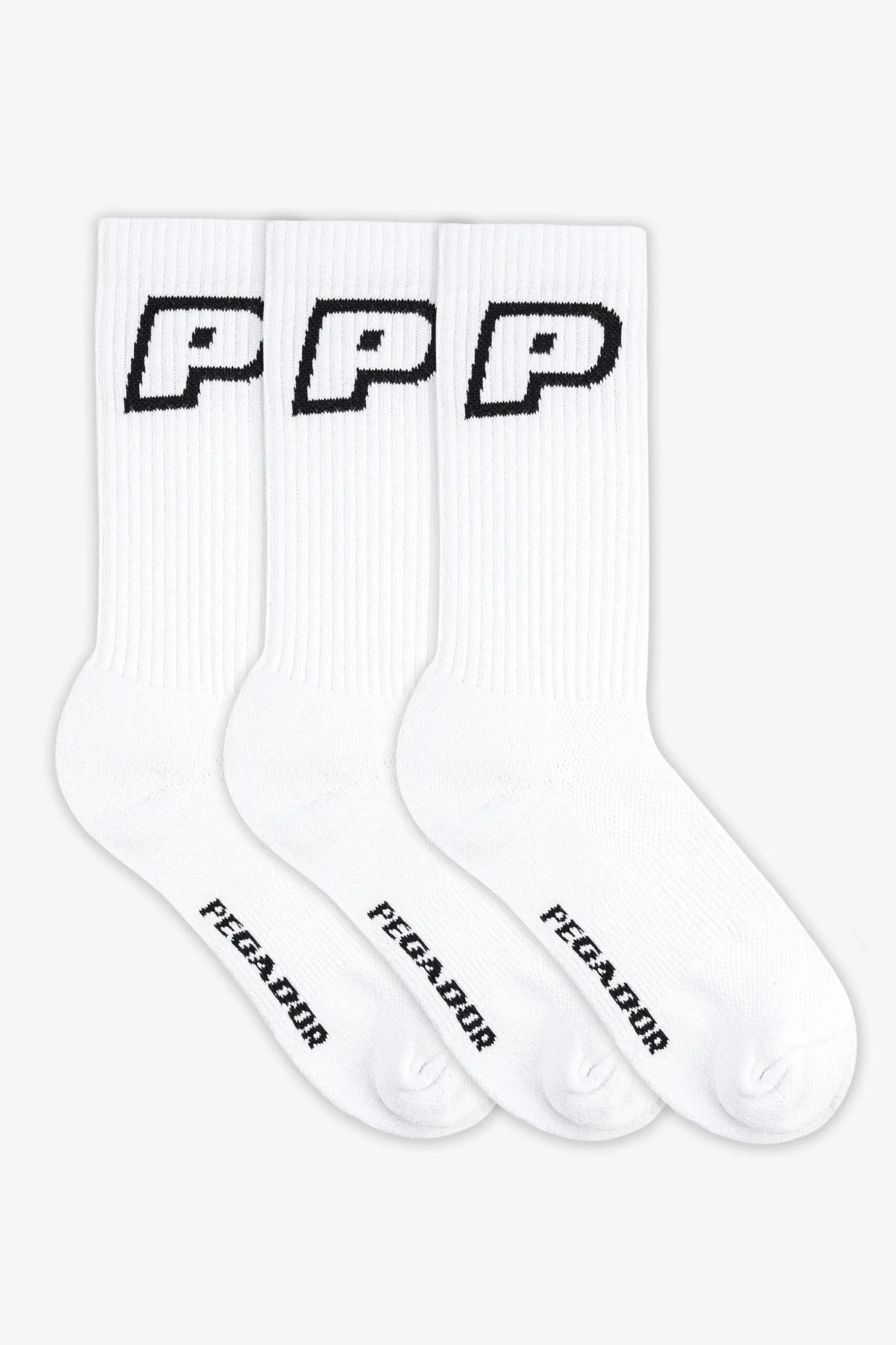 Pegador Acme Socks White Black (3 Pack) 1 Pegador Acme Socks White Black (3 Pack)