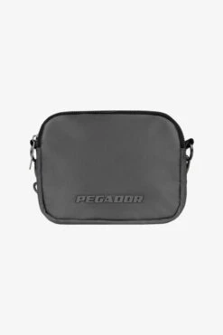 Amatu Logo Nylon Cross Body Bag Grey -Pegador Sale Store AmatuLogoNylonCrossBodyBagGrey4