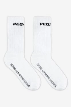 Certified Logo Socks White Black