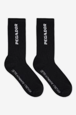 Certified Cross Logo Socks Black White