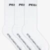 Pegador Certified Logo Socks White Black (3 Pack) -Pegador Sale Store CertifiedLogoSocks3 PackWhiteBlack