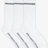 Pegador Certified Side Logo Socks White Black (3 Pack) -Pegador Sale Store CertifiedSideLogoSocks3ErPackWhiteBlack