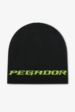 Pegador Alden Short Beanie Black Flash Green