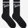 Deer Socks Black White
