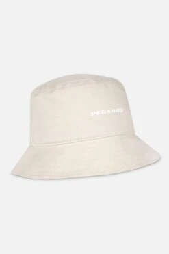 Logo Bucket Hat Desert Sand White
