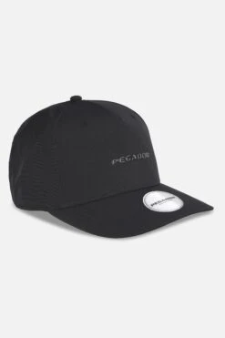 Logo Crushed Nylon Cap Black