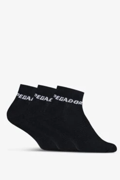 Pegador Low Socks Black White (3 Pack)