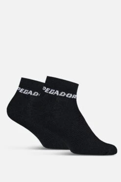 Logo Socks Low Black White