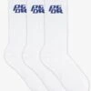 Pegador Narson Socks White Retro Blue (3 Pack)