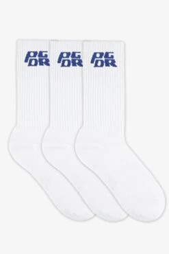 Pegador Narson Socks White Retro Blue (3 Pack)