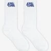 Narson Socks White Retro Blue -Pegador Sale Store NarsonSocksWhiteRetroBlue