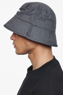 Logo Cotton Twill Bucket Hat Grey -Pegador Sale Store PEGADOR E COMMERCE FINER THINGS HATS42519