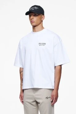 Racoon Boxy Tee White -Pegador Sale Store PEGADOR FINER THINGS ECOMMERCE MALE DAY 241349