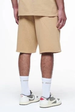 Logo Heavy Sweat Shorts Vintage Washed Espresso Gum -Pegador Sale Store PEGADOR FINER THINGS ECOMMERCE MALE PANTS0043