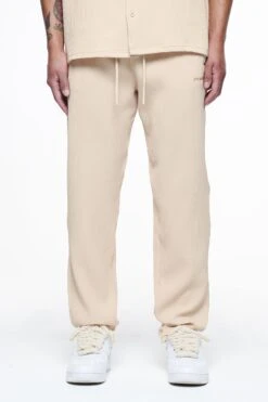 Primo Plissee Pants Unbleached -Pegador Sale Store PEGADOR FINER THINGS ECOMMERCE MALE PANTS0225