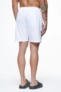 Baker Swim Shorts White Cypress Green -Pegador Sale Store PEGADOR FINER THINGS ECOMMERCE MALE PANTS0633