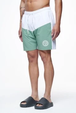 Baker Swim Shorts White Cypress Green -Pegador Sale Store PEGADOR FINER THINGS ECOMMERCE MALE PANTS0635