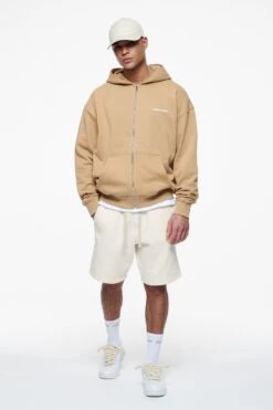 Logo Heavy Sweat Shorts Vintage Washed Unbleached Gum -Pegador Sale Store PEGADOR FINER THINGS ECOMMERCE MALE39815