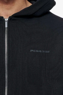 Logo Oversized Sweat Jacket Black Gum -Pegador Sale Store PEGADOR FINER THINGS ECOMMERCE MALE39908