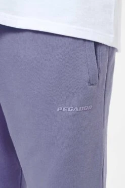 Logo Wide Sweat Pants Vintage Washed Magic Violet Gum -Pegador Sale Store PEGADOR TRUST THE PROCESS ECOMMERCE MALE25873 1