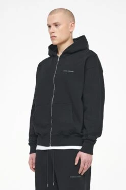 Logo Oversized Sweat Jacket Vintage Washed Black Ink Gum -Pegador Sale Store PEGADOR TRUST THE PROCESS ECOMMERCE MALE26311