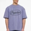 West Oversized Tee Vintage Washed Magic Violet