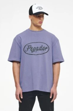 West Oversized Tee Vintage Washed Magic Violet