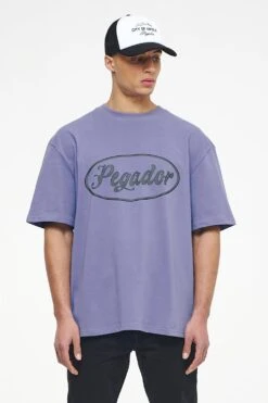 West Oversized Tee Vintage Washed Magic Violet -Pegador Sale Store PEGADOR TRUST THE PROCESS ECOMMERCE MALE26973 2