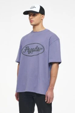 West Oversized Tee Vintage Washed Magic Violet -Pegador Sale Store PEGADOR TRUST THE PROCESS ECOMMERCE MALE26981