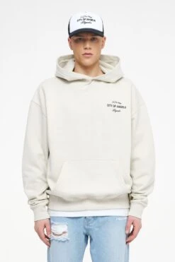 Wallace Oversized Hoodie Vintage Washed Angels Cream -Pegador Sale Store PEGADOR TRUST THE PROCESS ECOMMERCE MALE27035