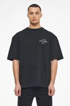 Wallace Oversized Tee Vintage Washed Black Ink -Pegador Sale Store PEGADOR TRUST THE PROCESS ECOMMERCE MALE27320