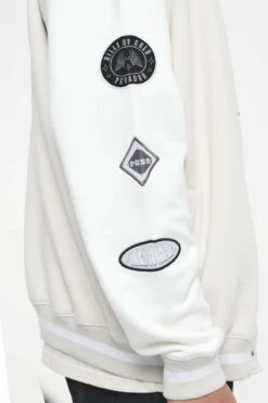 Yardley Varsity Jacket Washed Angels Cream Bright White -Pegador Sale Store PEGADOR TRUST THE PROCESS ECOMMERCE MALE28098