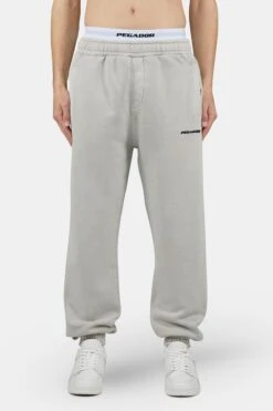 Logo Heavy Sweat Jogger Vintage Light Grey Black